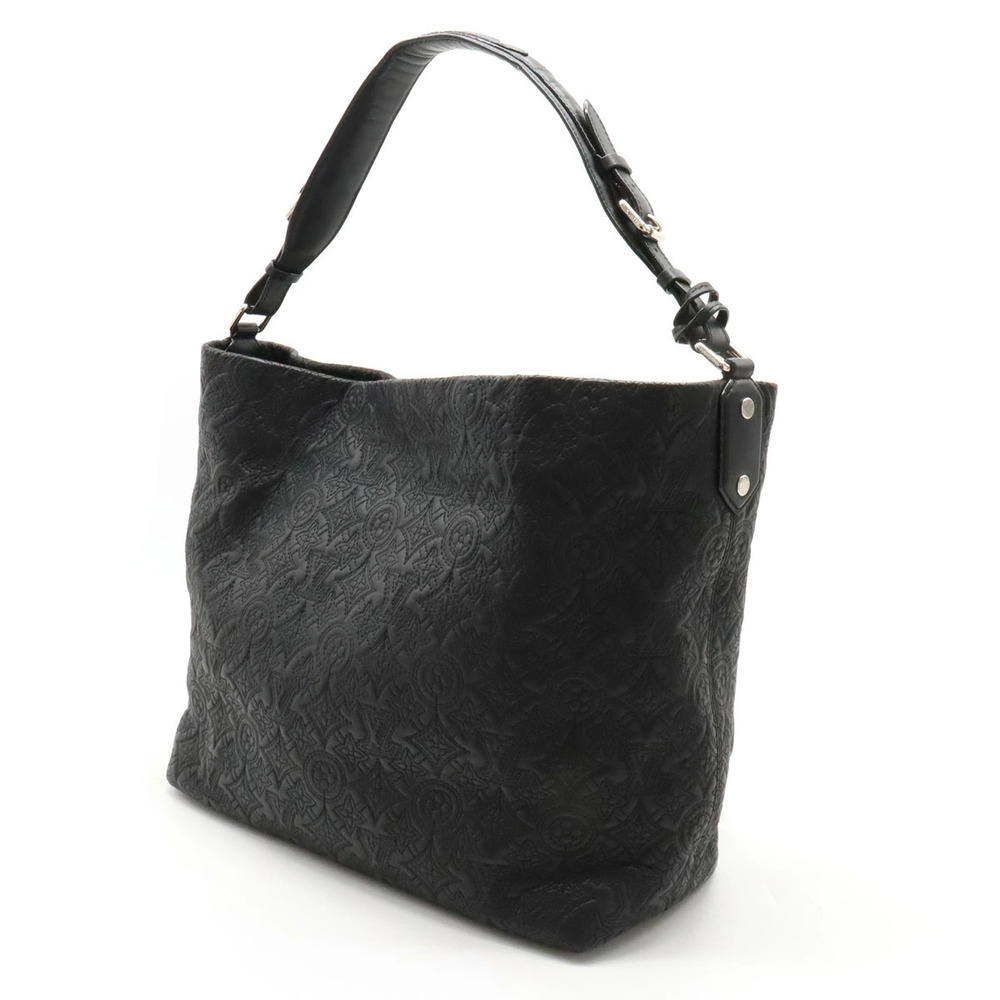 Louis Vuitton Shoulder Black Hobo Bag Noir Leather Monogram Anthea Black